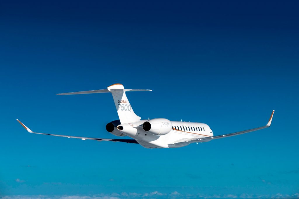 Global 7500 in Flight